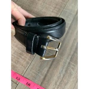 Calvin Klein Kalian Belt Calfskin Black Belt Size S - C6